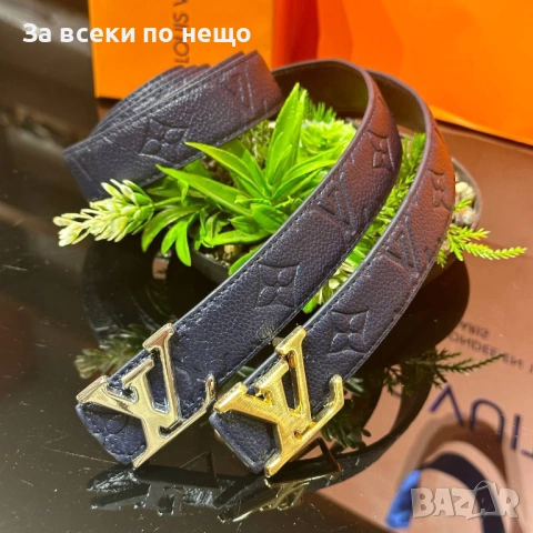 Louis Vuitton Унисекс Колан Естествена Кожа С Кутия Луис Витон - Различни Цветове Код SK1367, снимка 6 - Колани - 54337038