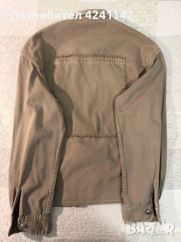 Яке тип риза свободна кройка с джоб и копчета ZARA / M, снимка 6 - Суичъри - 53837432