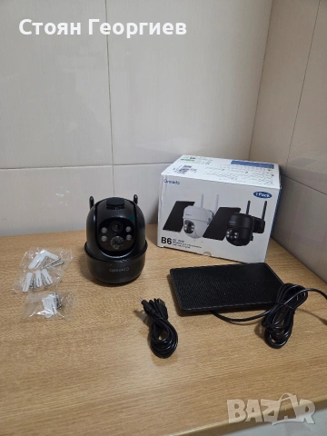 Чисто нова Cinnado B6 2K Wireless Security Camera with Solar Panel, снимка 5 - IP камери - 54527693