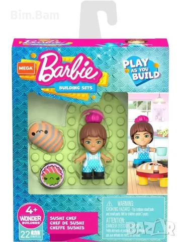 Оригинални малки конструктори Barbie / Mattel - 6 модела, снимка 5 - Конструктори - 55414526