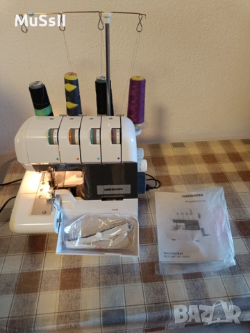 Шевна машина оверлог Medion MD 16600 – Като нов, снимка 4 - Шевни машини - 54189205