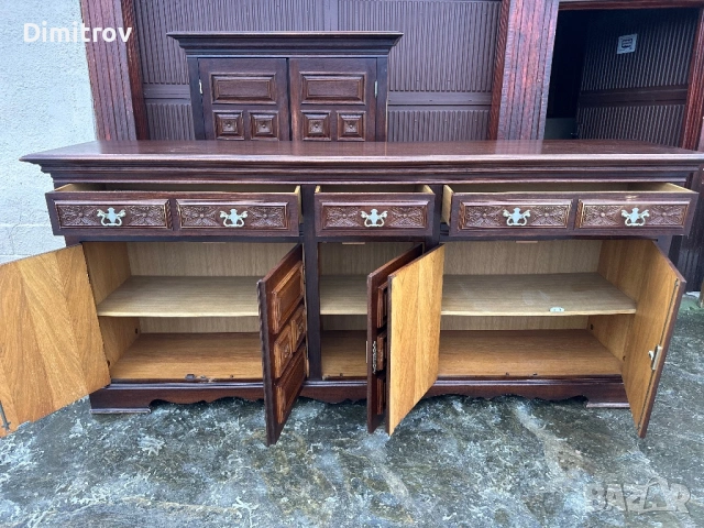 Голям дървен бюфет / шкаф – класически стил, снимка 7 - Бюфети - 53958915