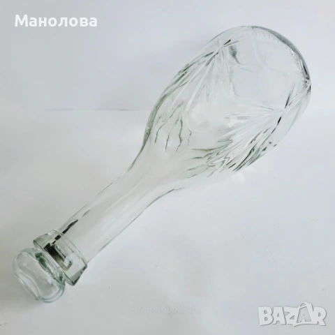 Винтидж гарафа от пресовано стъкло (pressed glass)., снимка 7 - Други ценни предмети - 54461785