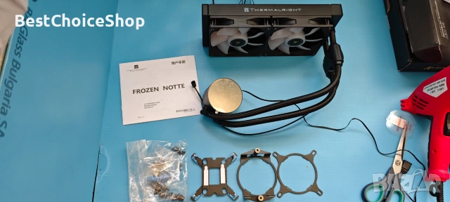 TR-Thermalright Frozen Notte 240 Black ARGB V2 Течен охладител за процесор - Infinite Mirror Light, снимка 2 - Други - 55038646