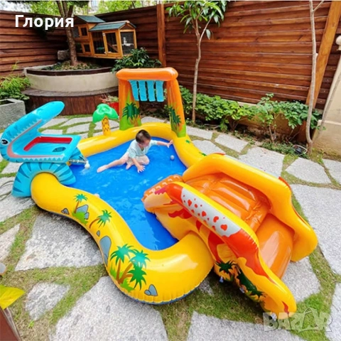 детски басейн/аквапарк , снимка 4 - Басейни и аксесоари - 55039228