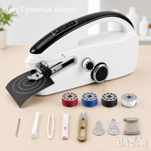 Нова Мини шевна машина за начинаещи, 2 скорости, USB, аксесоари, ремонт, пътуване Комплект за шиене