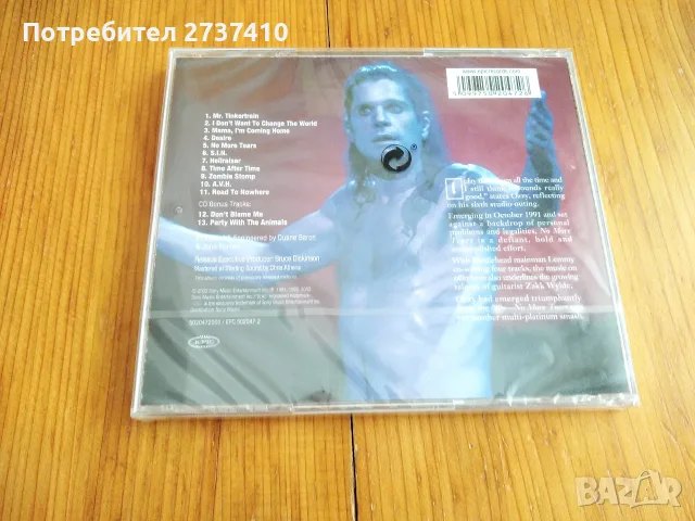 OZZY OSBOURNE - NO MORE TEARS 8.70евро оригинален диск, снимка 2 - CD дискове - 55607568