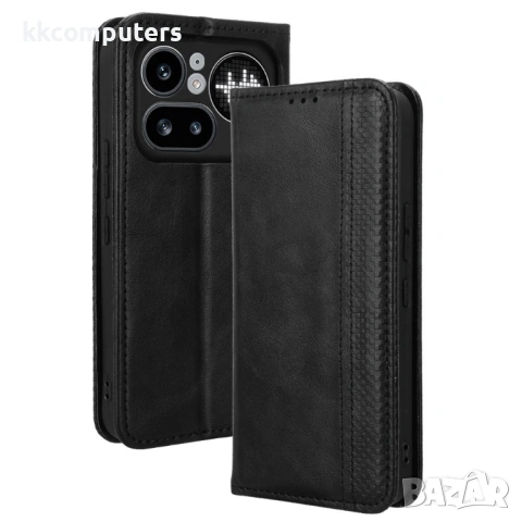 Ретро Кожен Калъф Портфейл за Nothing Phone (4a) Pro - Магнитен, Стойка, Слотове, 4 цвята