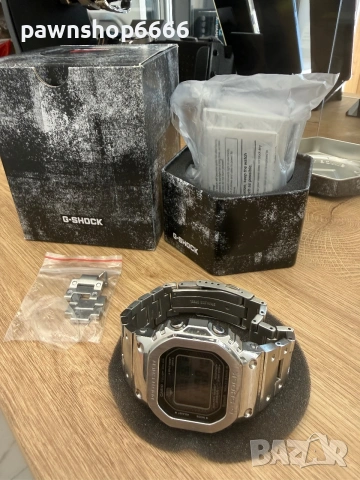 Casio G-Shock GMW-B5000D-1ER "Full Metal Square" – Оригинален, Пълен Комплект, снимка 10 - Мъжки - 54995212