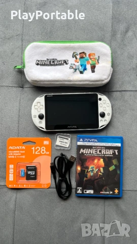 Modded Ps Vita PCH-2000 Minecraft Limited Edition 128GB/256GB with games