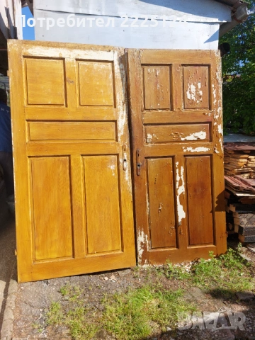 Продавам три броя масивни дървени врати, снимка 3 - Интериорни врати - 54437603