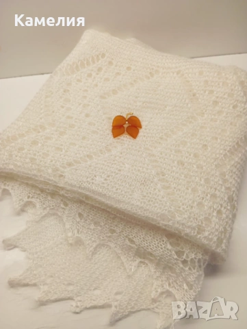 Шал от кози пух , снимка 8 - Шалове - 54120050