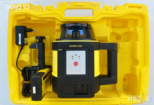 Leica Rugby 810 - Ротационен лазерен нивелир перфектен!, снимка 2 - Измервателни инструменти - 55166741