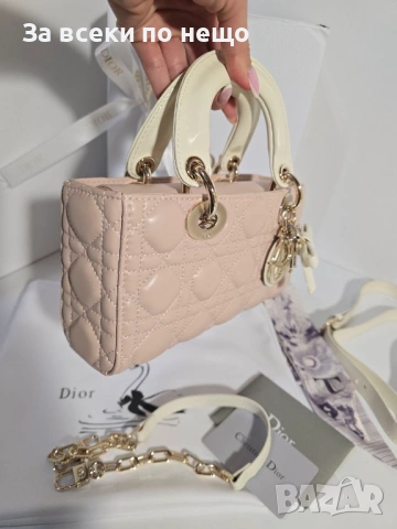 Dior D-Joy Дамска Розова Чанта От Агнешка Кожа Код Brand Luxury Fashion5, снимка 6 - Чанти - 54953084