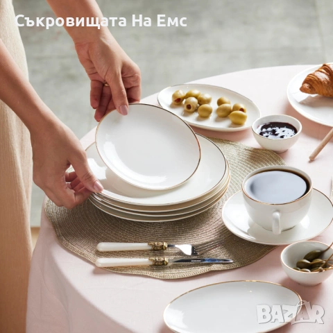 Karaca Elegance Порцеланов Сервиз 26части , снимка 5 - Сервизи - 54331348