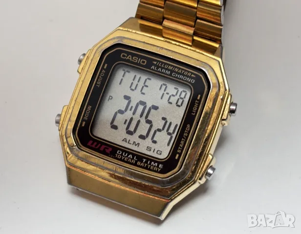 Ретро Часовник CASIO A178W, снимка 2 - Мъжки - 55445340