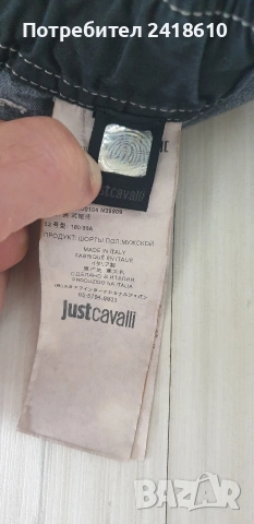 Just Cavalli Made in Italy Cotton Mens Size 52 - L ОРИГИНАЛ! Мъжки Къси Панталони!