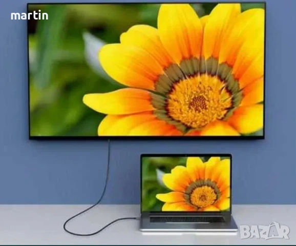 Type C-HDMI кабел за свързване на телефон с телевизор, 2м/4Kx2K - 60Hz, снимка 7 - Кабели и адаптери - 54963312