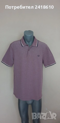 Fred Perry Pique Cotton Slim Fit Mens Size XL ОРИГИНАЛ! Мъжка Тениска!, снимка 7 - Тениски - 55143248