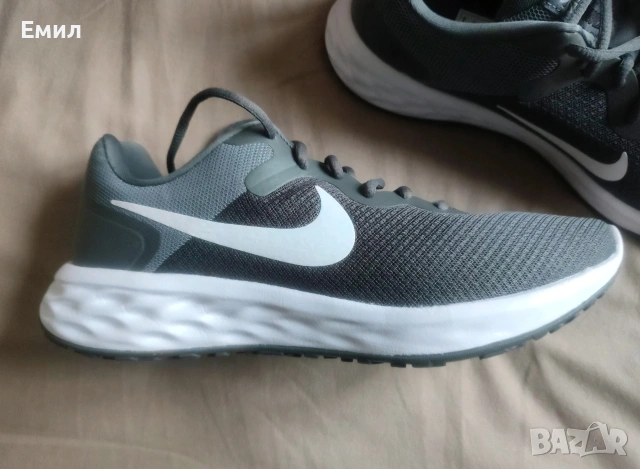 Мъжки Nike Revolution 6 сиво/бяло (нови в кутията), снимка 3 - Маратонки - 54788311