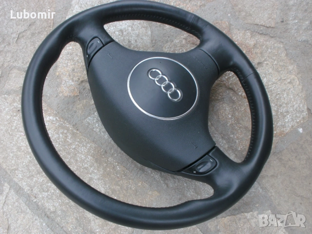 Волан с айр-бег - трилъчев, кожен, оригинален Audi A3,A4,A6,A8 !, снимка 7 - Аксесоари и консумативи - 54208292