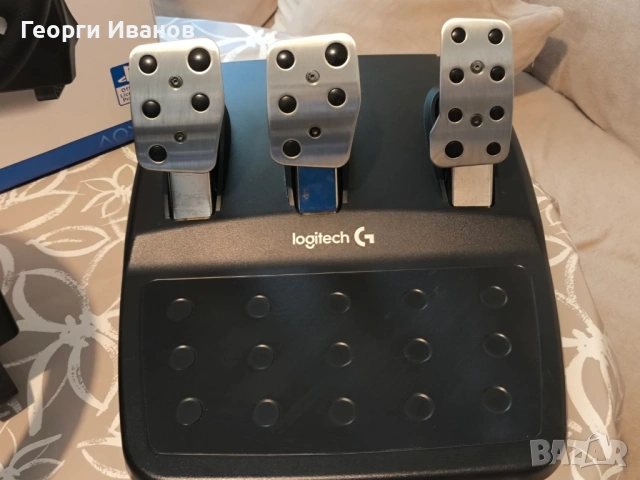 Logitech G29 волан рейсинг симулатор със скоростен лост, снимка 5 - Джойстици и геймпадове - 54295646