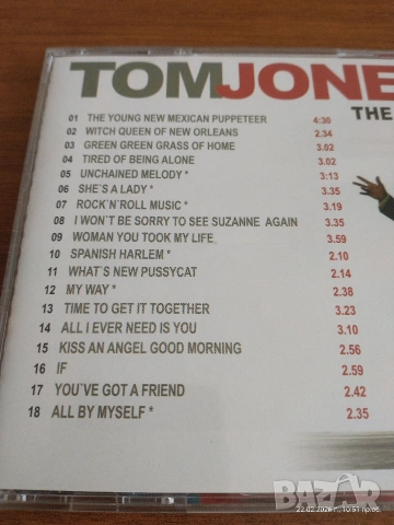 Tom Jones – Double CD Collection (18 Hits + 12 Remixes) – Отлично състояние , снимка 10 - CD дискове - 54182490