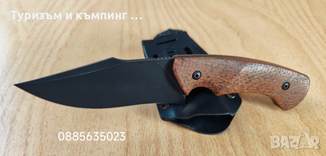 Ловен нож /ръчна изработка и стомана D2 / - модел 2, снимка 5 - Ножове - 46232659