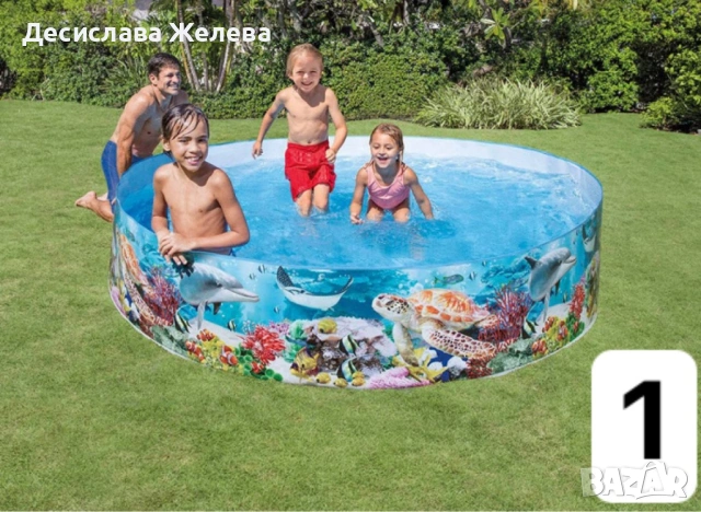 PVC Басейни I n t e x 58472NP за деца с уникални дизайни -  За летните игри и забавления!
