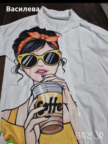 Риза с принт. , снимка 6 - Ризи - 54043598