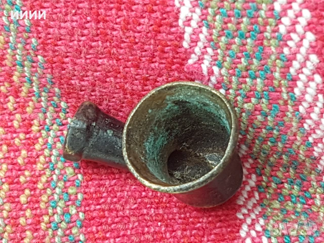 Лула бронзова османска, снимка 3 - Антикварни и старинни предмети - 54283576