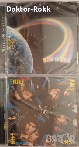 KISS & Rainbow - оригинални запечатани дискове 
