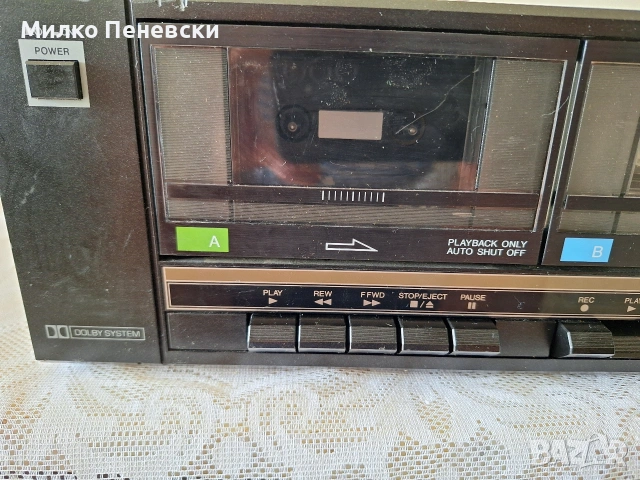 SANYO RD-W340 DOUBLE STEREO CASSETTE DECK.MADE IN JAPAN., снимка 2 - Декове - 54801565