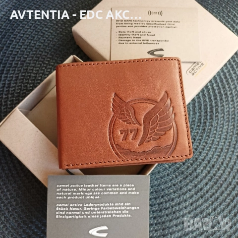 Оригинален портфейл Camel Active Nepal от естествена кожа, снимка 3 - Портфейли, портмонета - 54443214
