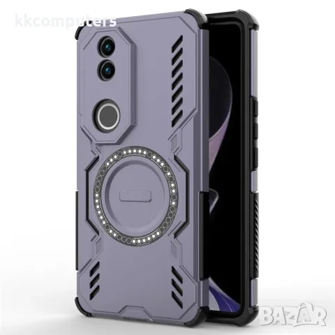 Калъф за vivo V50 5G – PC + TPU, Магнитен, Охлаждащ дизайн, Въздушни възглавници, 5 цвята, снимка 4 - Калъфи, кейсове - 55378492