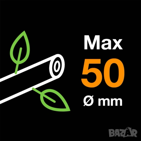 ТЕЛЕСКОПИЧНА НОЖИЦА ЗА Ø50мм КЛОНИ FISKARS   НЕРАЗПЕЧАТАНА!, снимка 5 - Градински инструменти - 54607165