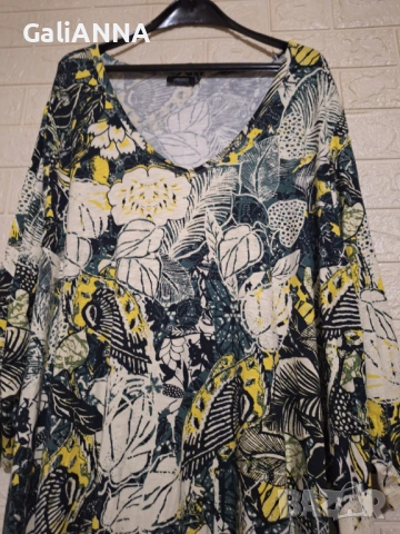 СТРАХОТНА ТУНИКА ЕФЕКТЕН ДЕСЕН 3XL-4XL, снимка 2 - Туники - 54585845