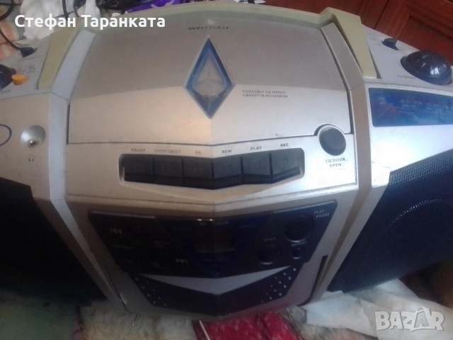 радио касетофон и CD player Welltech