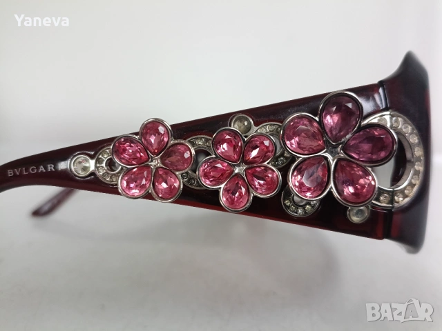 Bvlgari, серия  "Flower"  в цвят бордо. , снимка 8 - Слънчеви и диоптрични очила - 54282380