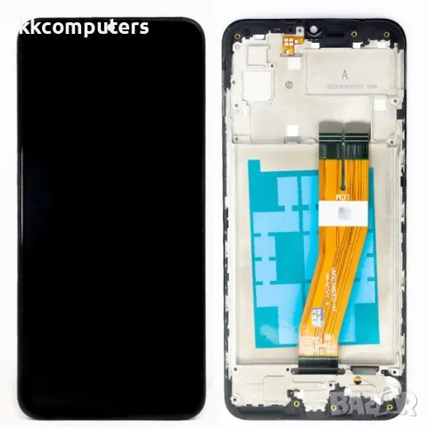 Дисплей за SAMSUNG A035F Galaxy A03 (2022) (160mm) с корпусна рамка Service Pack GXQC, снимка 2 - Резервни части за телефони - 55458788