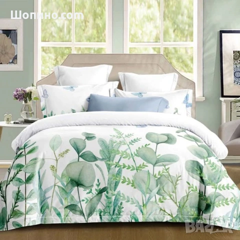 Premium серия, долен чаршаф с ластик, 100% памук  1 бр. х плик за завивка 200 x 230 cm 1 бр. х долен, снимка 5 - Спално бельо - 54115780