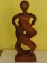 Стара Дървена Фигура , Статуетка от Махагон., снимка 7
