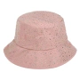 Дамска шапка bucket светлорозова с камъчета 27 см_124934, снимка 1