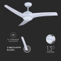 Вентилатор за таван 35W с лампа 15W 3перки 132cm, снимка 4