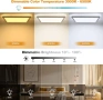 LEZOE RGB LED таванна лампа с димируема светлина и дистанционно управление, 18W 1800lm, снимка 2
