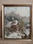 Зимен пейзаж, гоблен,, Ковачницата" , снимка 7