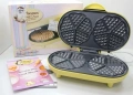 Гофретник Bestron Sweet Dreams, двоен, 10 гофрети във формата на сърце, снимка 4