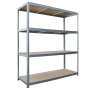 Метален гаражен стелаж HÖGLER 180x160x60 см – 4 рафта, до 1200 кг, поцинкована стомана, снимка 6