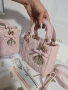 Mini Lady Dior Дамска Чанта От Агнешка Кожа Код Brand Luxury Fashion24, снимка 1