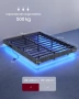 Плаващо легло с LED осветление, 140 x 200 см, тапицирани ръбове, 2 контакта, USB-A и USB-C портове, , снимка 6